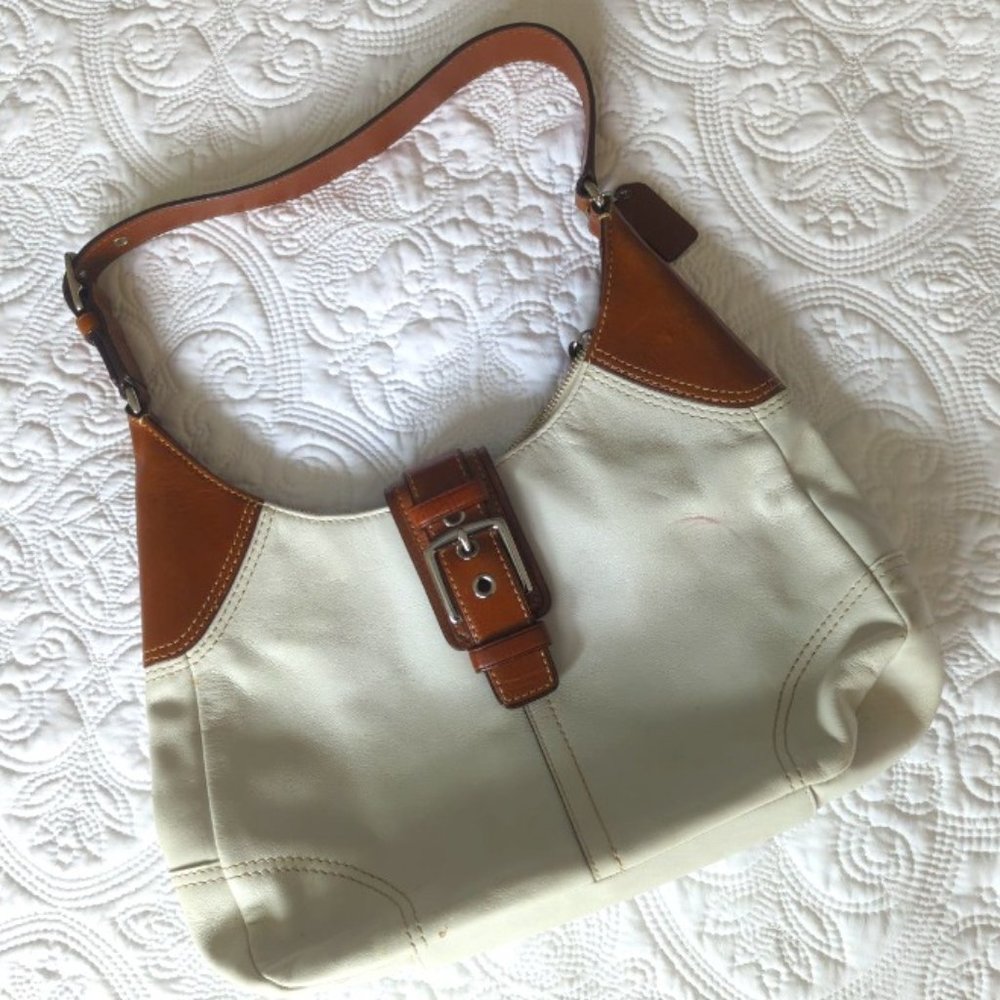 Coach Beige Leather Bag